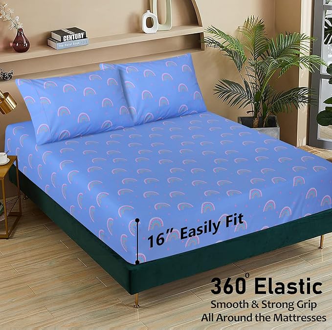 RUVANTI 100% Cotton Sheets – Twin Size Percale Bedding, Cooling & Breathable - Image 5