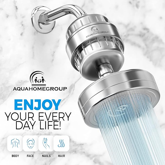 AquaHomeGroup - Filtered Shower Head Chrome & 2 x cartridges - Image 4