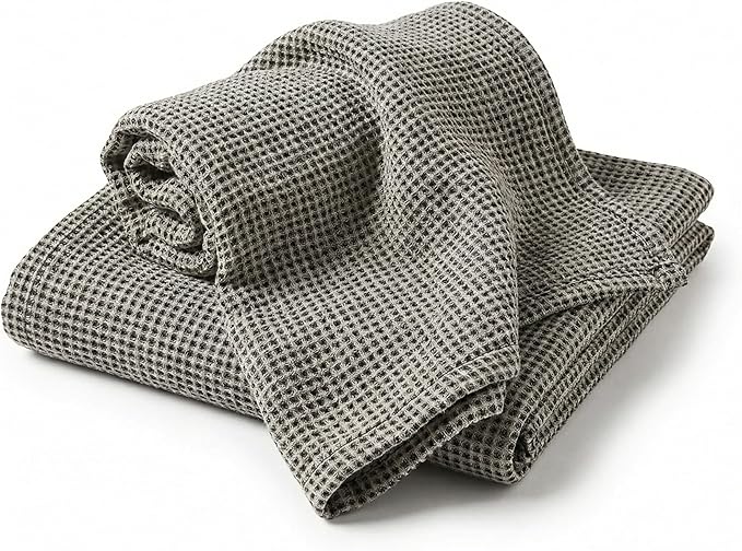 Pure Linen Small Bath Towels Set - Image 2