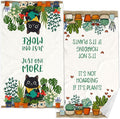 Accnicc 2 Pack Black Cat Bathroom Hand Towels Decorative Potted Plants Dish by Accnicc