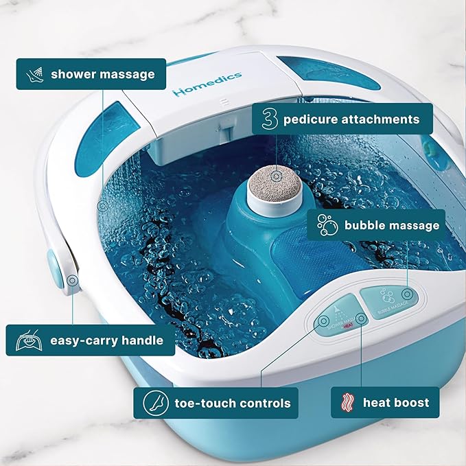HoMedics Shower Bliss Foot Spa, Shower Massage Water Jets, Pedicure Center - Image 4