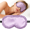 Silk Sleep Mask for Women: 100% Mulberry Silk Eye Mask, Soft Wavy Edge Eye by spacepower