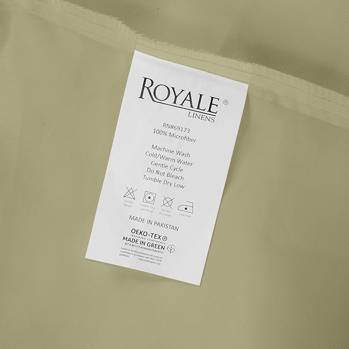 Royale Linens 2 Pack Bulk Flat Sheet Set - Image 9