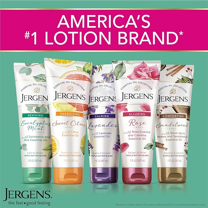 Jergens Lavender Body Butter Hand and Body Lotion, Moisturizer - Image 5