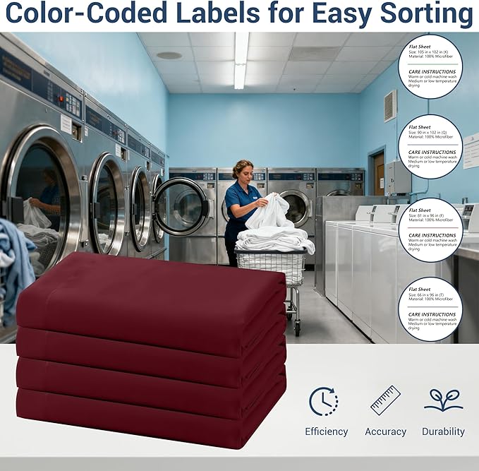 Queen Flat Sheet Only, 1 Pack Top Bed Sheets, Soft Breathable Brushed - Image 4