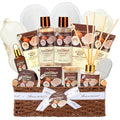 Spa Gift Basket for Women, Coconut Bath and Body Gift Basket by Ariosemonde