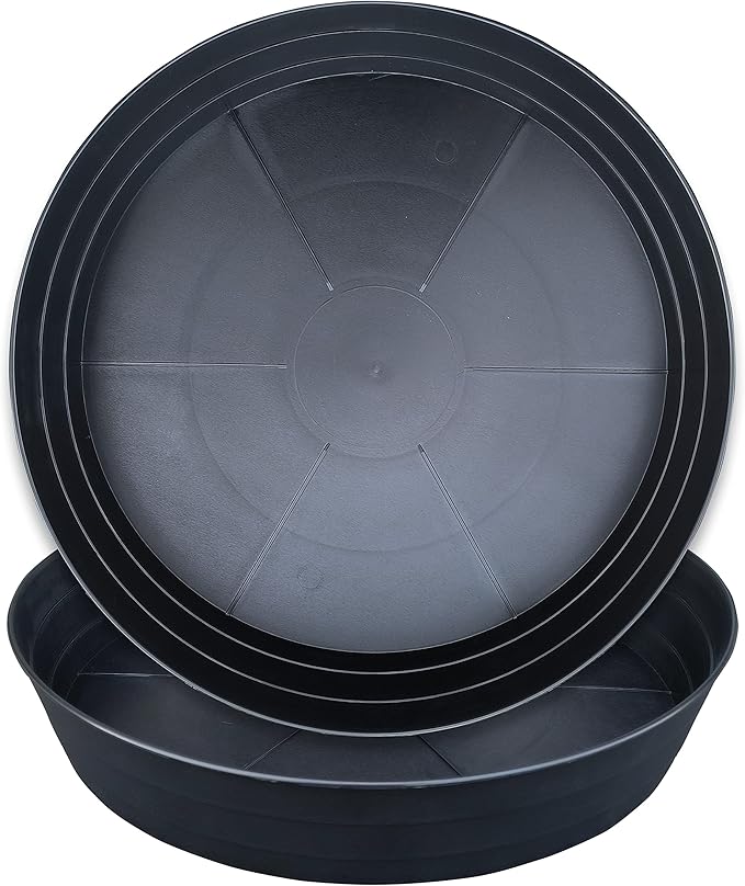 LWALRS Plant Saucer 14 Inch 2 Pack 10 12 14 16 18 20 25, Plastic Plant Trays by LWALRS