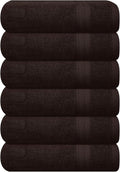 GLAMBURG Ultra Soft 6-Piece Hand Towel Set 16x28-100% Ringspun Cotton by GLAMBURG