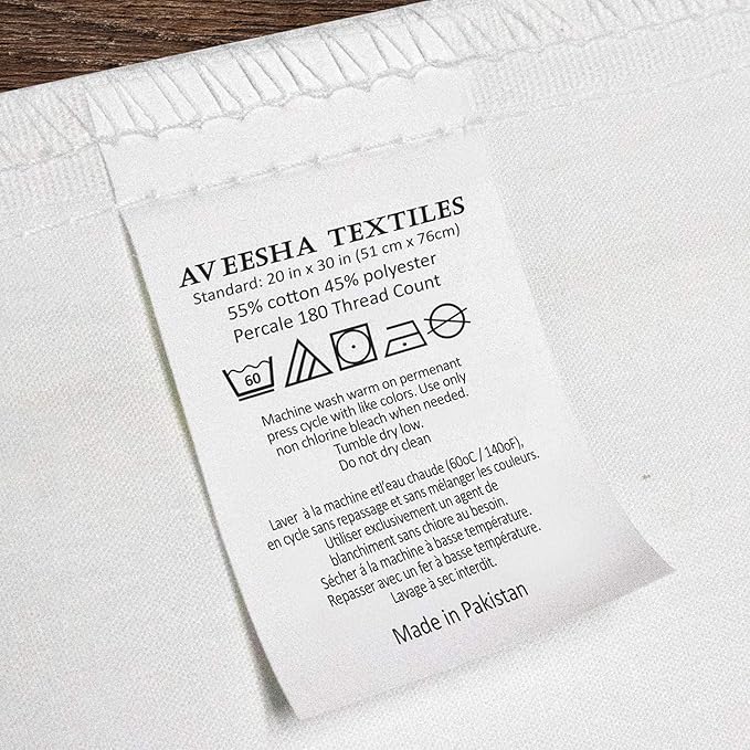 Aveesha 12 Pack Poly Cotton Pillow Cases - Image 6