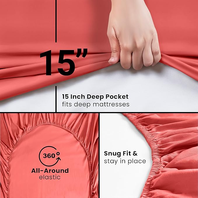 Utopia Bedding Full Fitted Sheet - Image 3