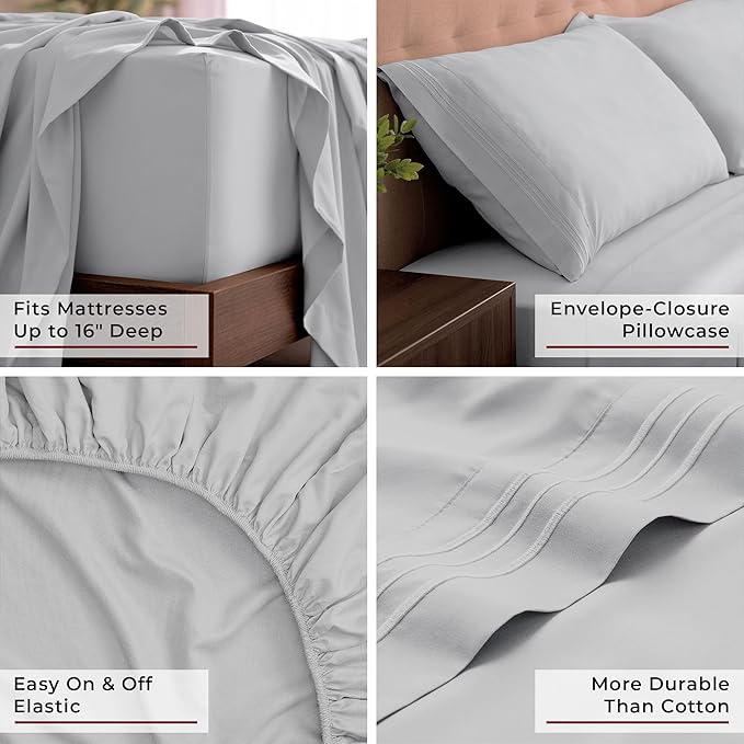 Mellanni California King Sheets Set - Image 5