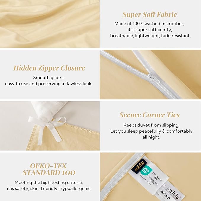 MILDLY Super Soft Duvet Cover 2pcs - Image 5