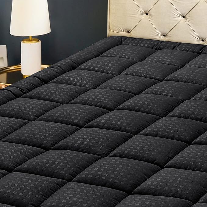 HYLEORY Queen Mattress Pad Quilted Fitted Mattress Protector Cooling Pillow Top by HYLEORY-YourBeddingExpert