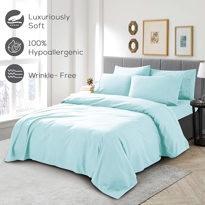 Mueller UltraTemp 6 PC Queen Sheet Set - Image 5