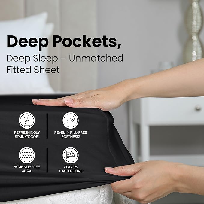 Utopia Bedding King Fitted Sheet - Image 4