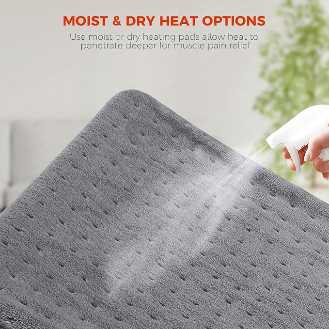 NOWWISH Heating Pad for Back Pain Relief & Period Cramps, 33x17 Inches Large - Image 5