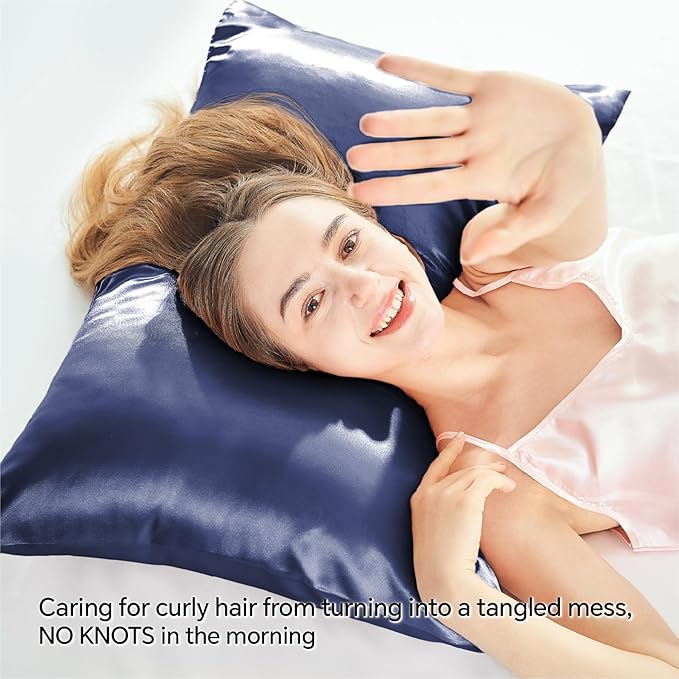 BEDELITE Satin Pillowcase with Zipper, Super Soft and Cooling Similar to Silk - Image 4
