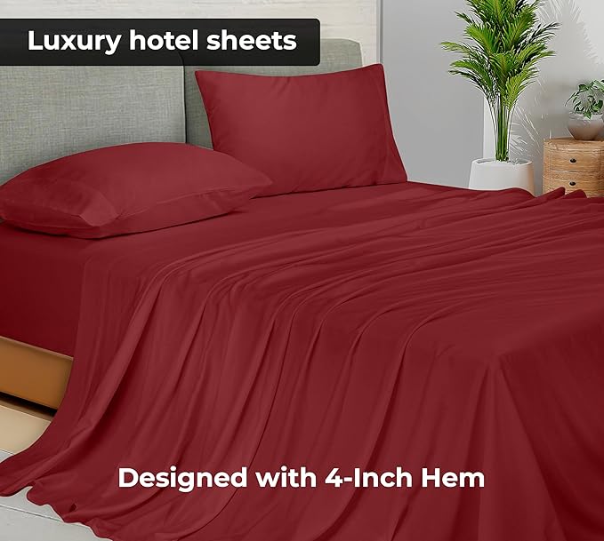 Royale Linens Twin Flat Sheet - Image 3