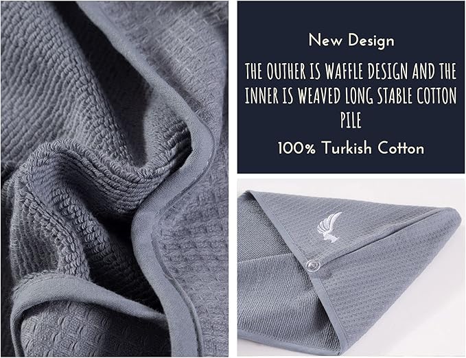 100% Turkish Cotton Hair Towel Wrap - Image 5