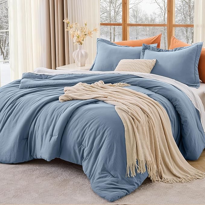 MUXHOMO Queen Comforter Set, All Season Ultra Soft Down Alternative Bedding by MUXHOMO