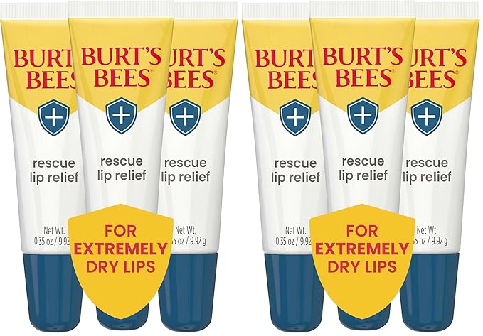 Burt's Bees Rescue Lip Relief for Valentine's Day, Hydrating Lip Balm for dry by BurtsBees