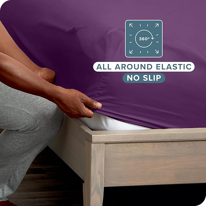 Bare Home 2-Pack Fitted Bottom Sheets Twin XL - Image 3