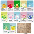84 Pack Bulk Sheet Face Masks Skin Care, Hydrating and Moisturizing Collagen by VESPRO