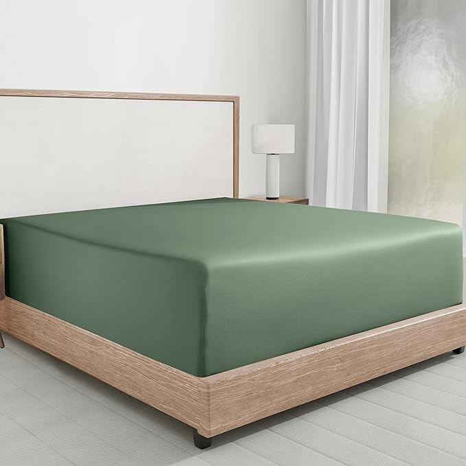 California Design Den Fitted Sheet Full Cotton Only by CaliforniaDesignDen