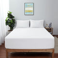 King Size Fitted Sheet Only White, 100% Egyptian Cotton 600 Thread Count by ShunjieHome