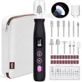 Electric Nail Drill, Cordless 2000 mAh Rechargeable Portable Nail File 12 in 1 by VFD