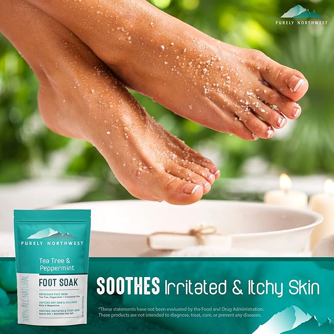 3 Pounds-Tea Tree, Peppermint, Foot Soak | MSM - Image 5