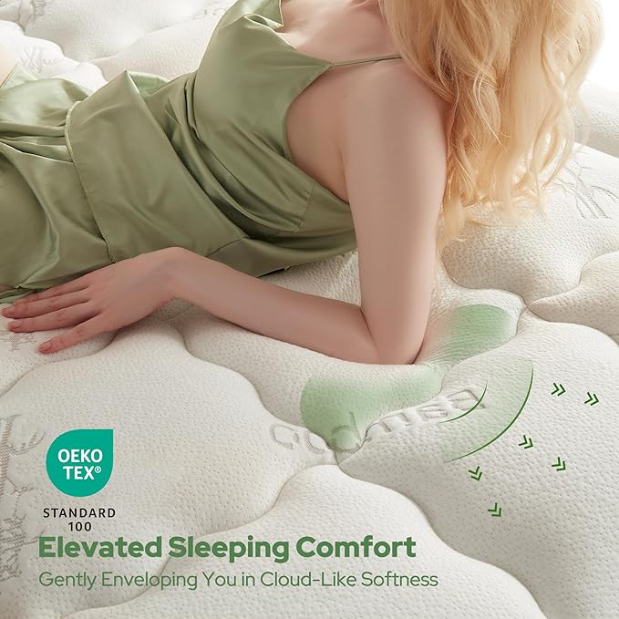 BEDLORE Full Size Mattress Topper Viscose Derived from Bamboo, Thick Pillow Top - Image 2