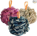 Fishent Bath Sponge Shower Loofahs 60g, 3 Pack Soft Net Body Scrubber, Durable by Fishent