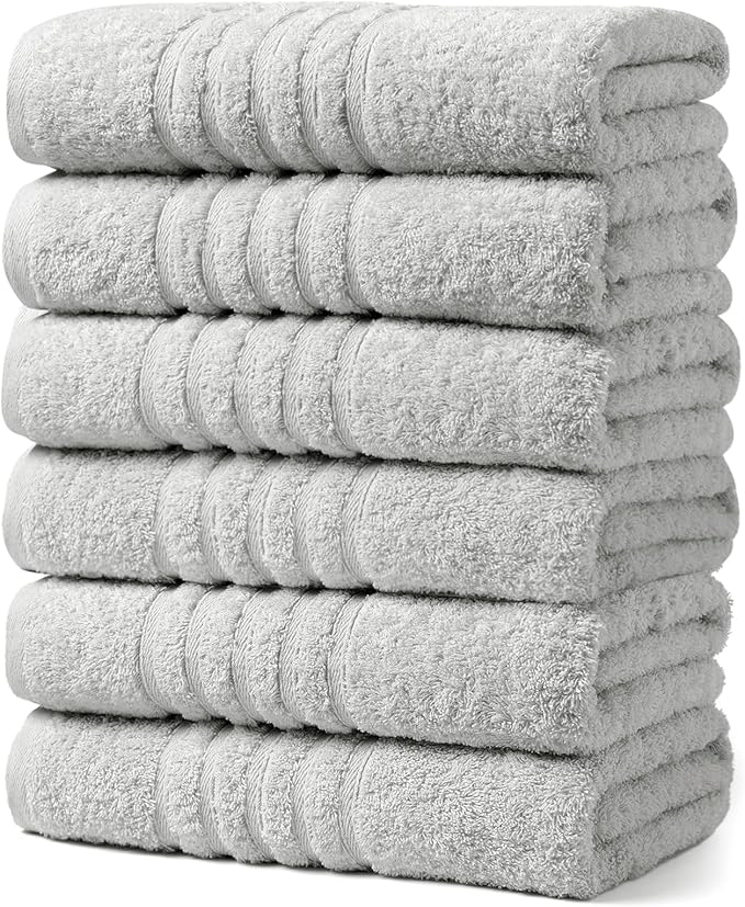Aibaser Towels 6 Pack Bath Towel by Aibaser