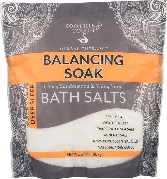 Soothing Touch Deep Sleep Bath Salts Balancing Soak Clove Sandalwood & Ylang by Soothing+Touch