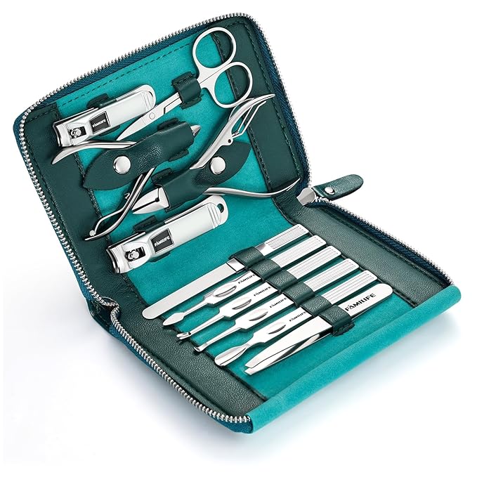 FAMILIFE Nail Kit, Professional Manicure Set Manicure Kit, 11 in 1 Stainless - Image 8