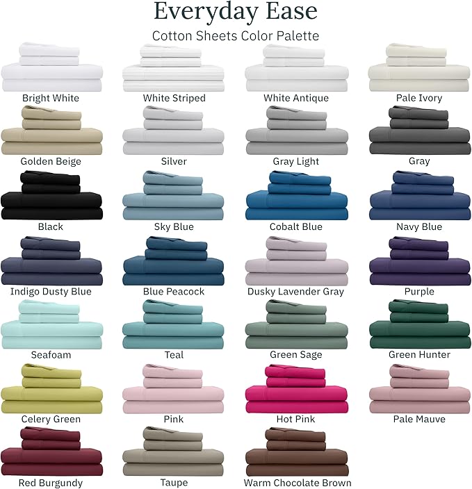 California Design Den Soft 100% Cotton Sheets Twin Size Set, 400 Thread Count - Image 9