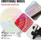 Emotion Wheel, Double-Sided Feelings Wheel with Stand, Counseling Office Must Have, Feelings Wheel Suitable for Therapy Office Decor School Counseling Office Must Have (ML, 1)