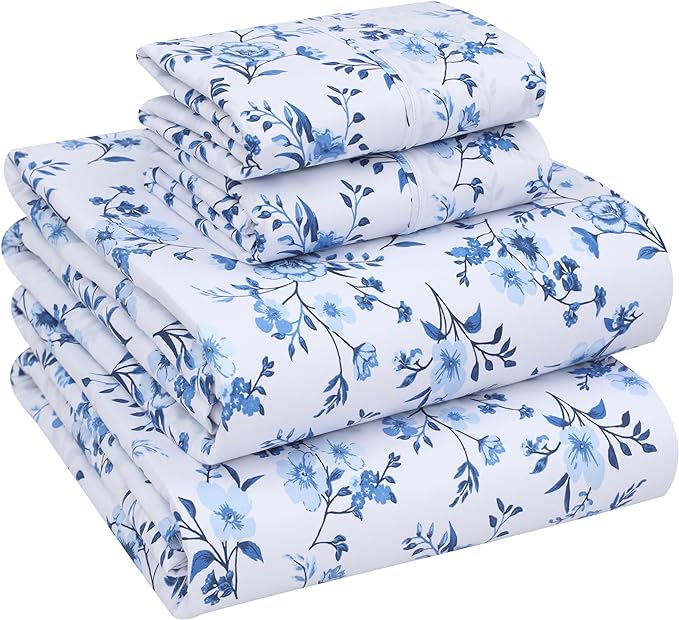 RUVANTI 100% Cotton Sheets – Queen Size Percale Bedding, Cooling & Breathable by Ruvanti