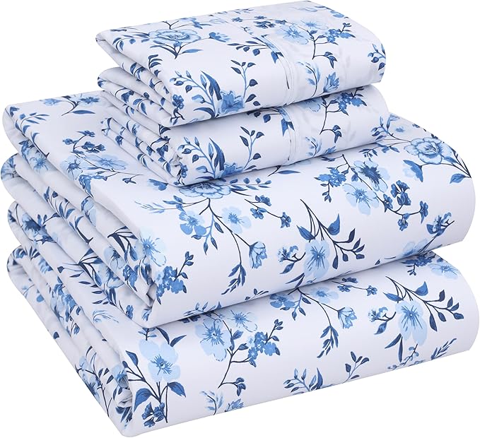RUVANTI 100% Cotton Sheets – Full Size Percale Bedding, Cooling & Breathable by Ruvanti