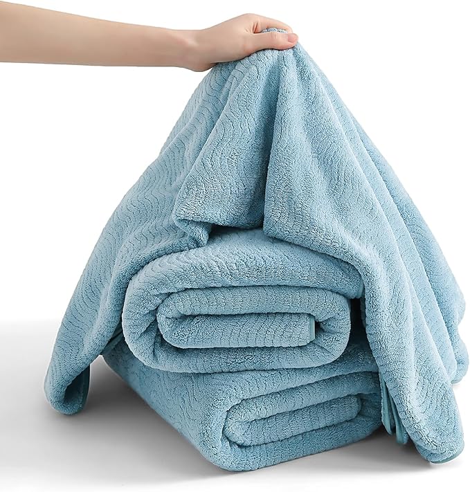 8 Piece Bath Towel Set |2 Oversized Large Bath Sheet, 2 Hand Towels, 4 - Image 4