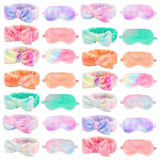 WSYUB Makeup Party Favors, Sleepover Party Favors, Face Wash Headband, Spa by WSYUB