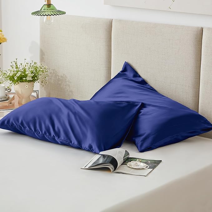 Love's cabin Satin Pillowcase Set of 2 Queen Size 20x30, Cooling Pillow Covers - Image 5