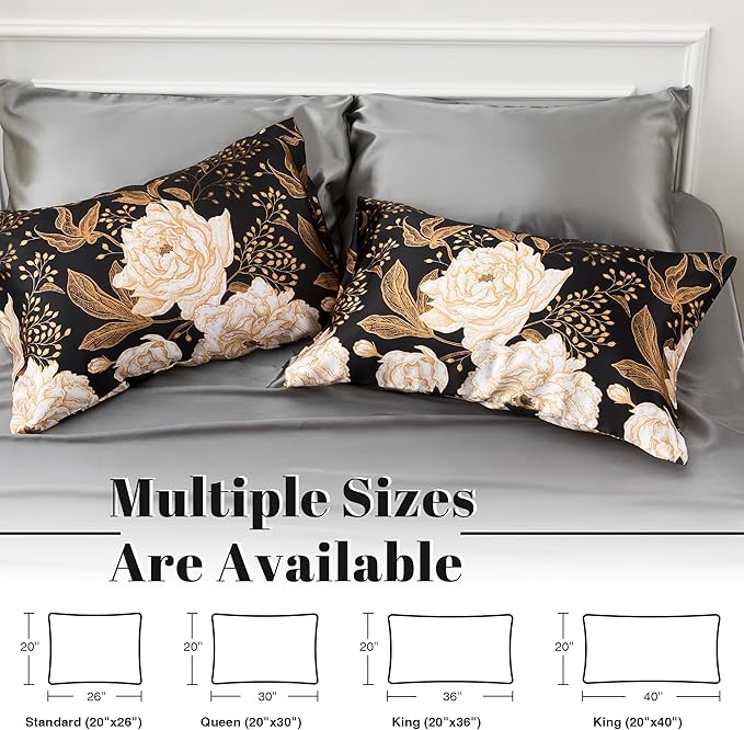 EXQ Home Satin Pillowcase for Hair and Skin Queen - Image 5