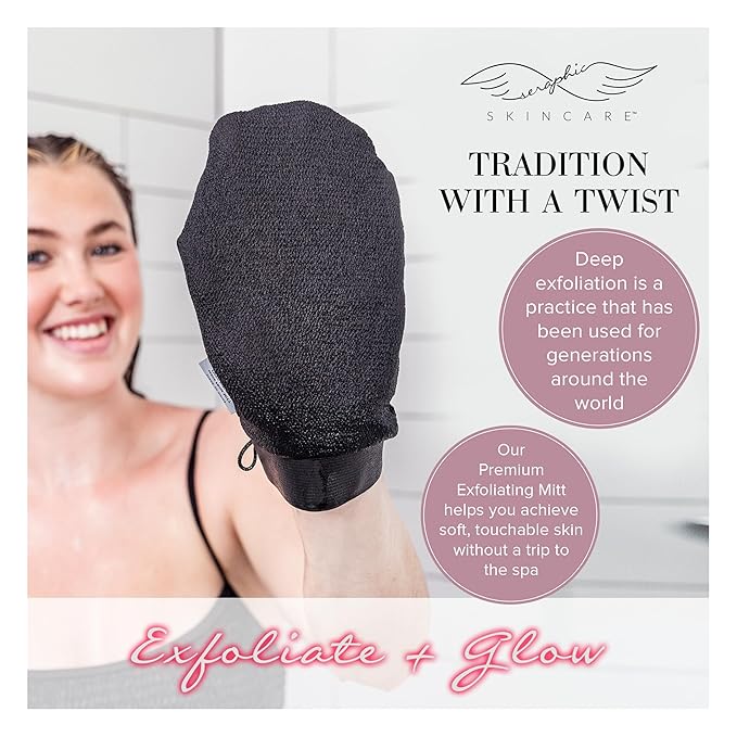 Seraphic Skincare Original Premium Exfoliating Mitt - Image 7