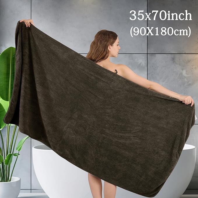 8 Piece Bath Towel Set-2 Oversized Bath Sheets, 2 Hand Towels, 4 - Image 2