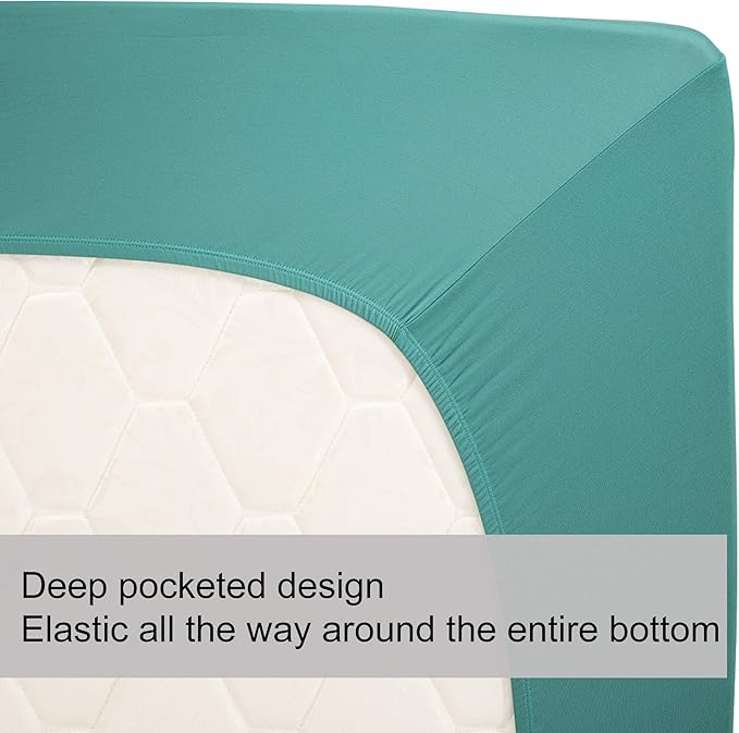 Soft Stretch Queen Size Fitted Sheet Only - Image 5
