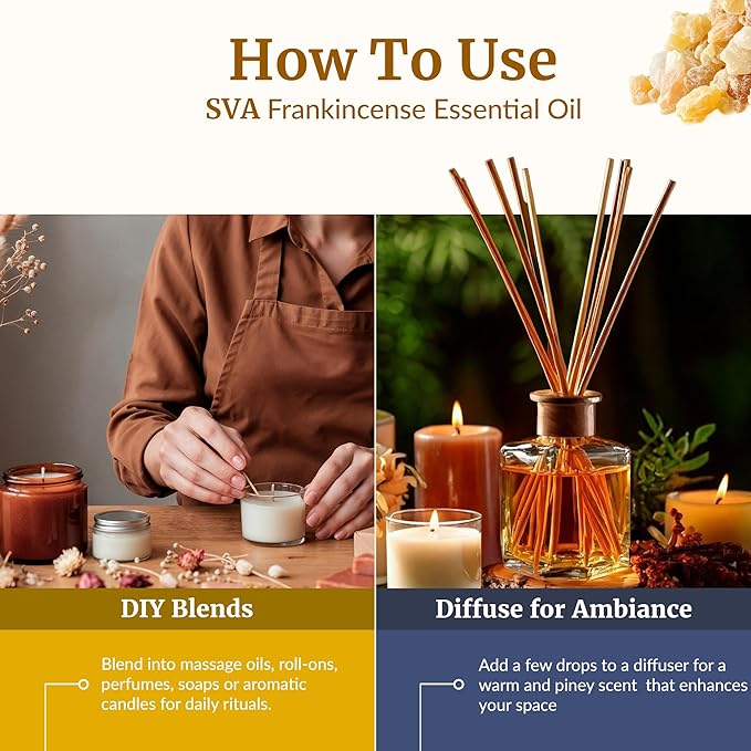SVA Frankincense Essential Oil – 1 Fl Oz – 100% Natural Boswellia Serrata Oil - Image 6