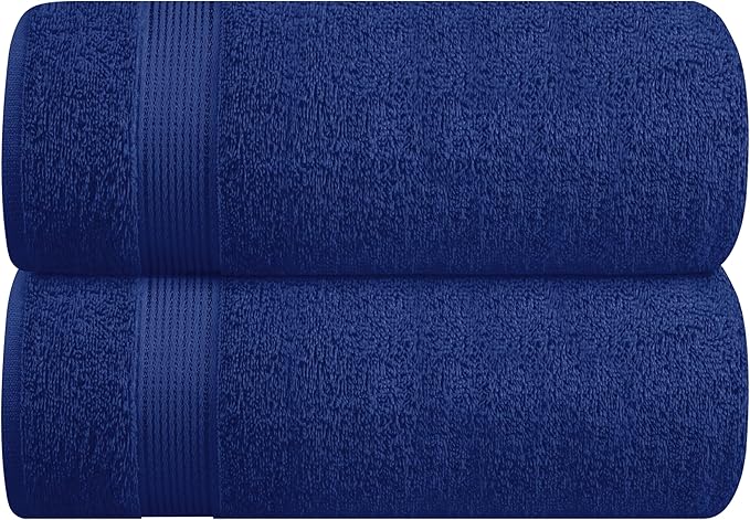 Belizzi Home Cotton 2 Pack Oversized Bath Sheet 35x70, Large Bath Sheet by Unknown