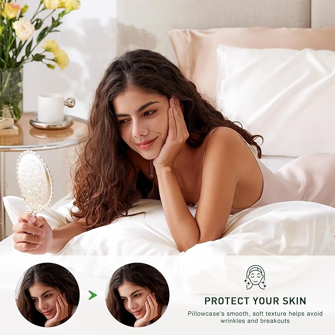Love's cabin Satin Pillowcase Set of 2 Standard Size 20x26, Cooling Pillow - Image 2